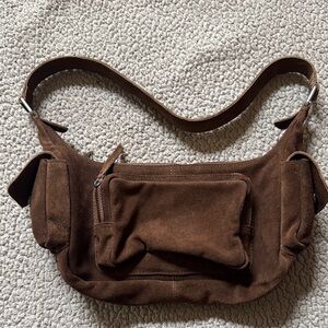 Free People Siren Suede Shoulder Bag